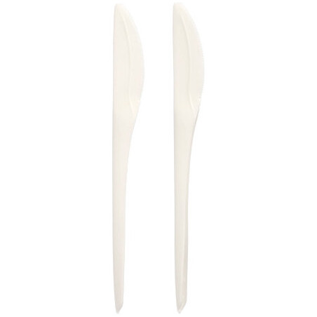 Nóż biodegradowalny CPLA 19cm biały (50sztuk) 97045 PAPSTAR