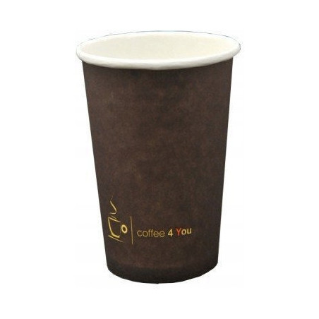 Kubek papierowy 180ml z nadrukiem COFFEE 4 YOU (100) 47101