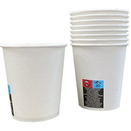 Kubek papierowy biały 250ml 8oz (50szt) średnica 80mm 27251/27250/45901