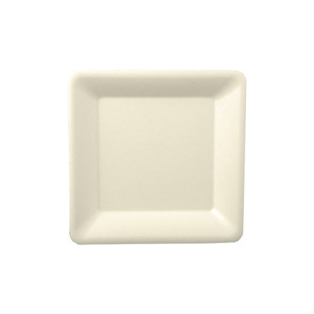 Talerz z trzciny cukrowej kwadratowy 16x16cm biały (50szt) 29303/3221