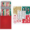 Papier świateczny CHRISTMAS mix 200x70cm INTERDRUK