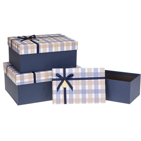 Zestaw pudełek ozdobnych PUG-24099-PR (3szt) ROZETTE