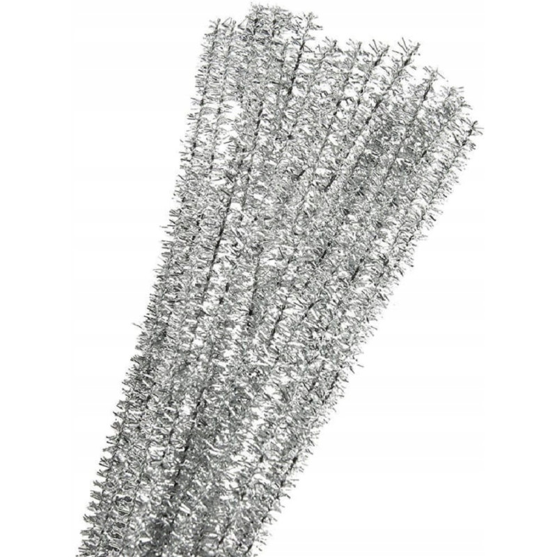 Druty pluszowe DPK-02 srebrne