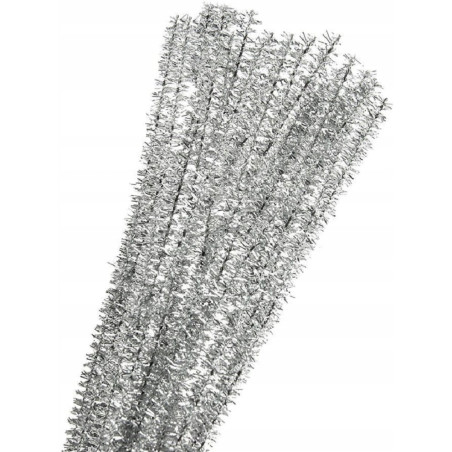Druty pluszowe DPK-02 srebrne