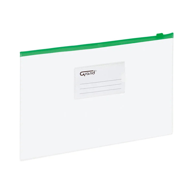 Teczka kopertowa na suwak A5 zielona 120-1473 GRAND