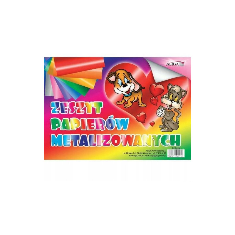 Zeszyt papierów metalizowanych B5 ZPM-2900 ALIGA