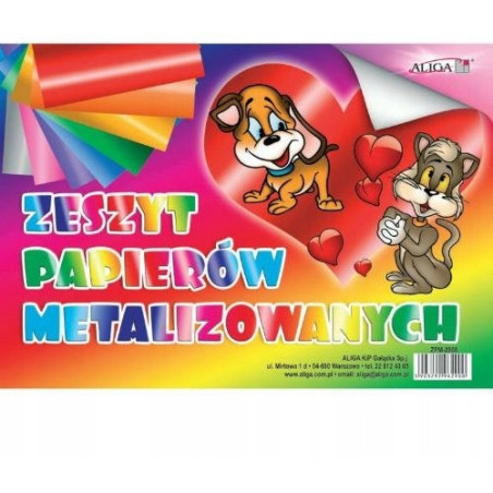 Zeszyt papierów metalizowanych B5 ZPM-2900 ALIGA