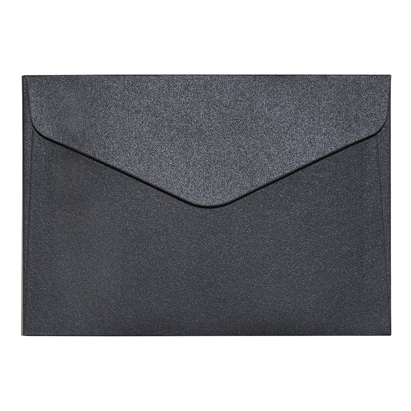 Koperta C6 Pearl czarna 150g. (10szt.) 280277 Galeria Papieru