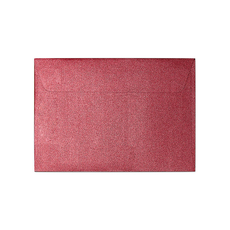Koperta B7 PEARL czerwony 120g (10szt.) 280517 Galeria Papieru