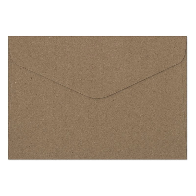 Koperta ozdobna 114x162mm KRAFT c.brązowy C6 120g (8szt.) 280222 Galeria Papieru
