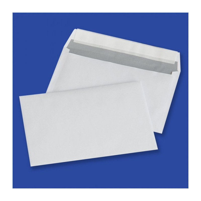 Koperty C6 HK białe 80g (1000szt.) NC samoklejące z paskiem 11032010