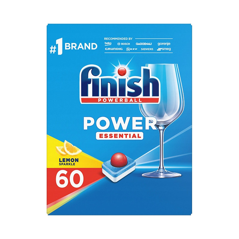 Kapsułki do zmywarki FINISH POWERBALL Quantum Lemon (60szt)