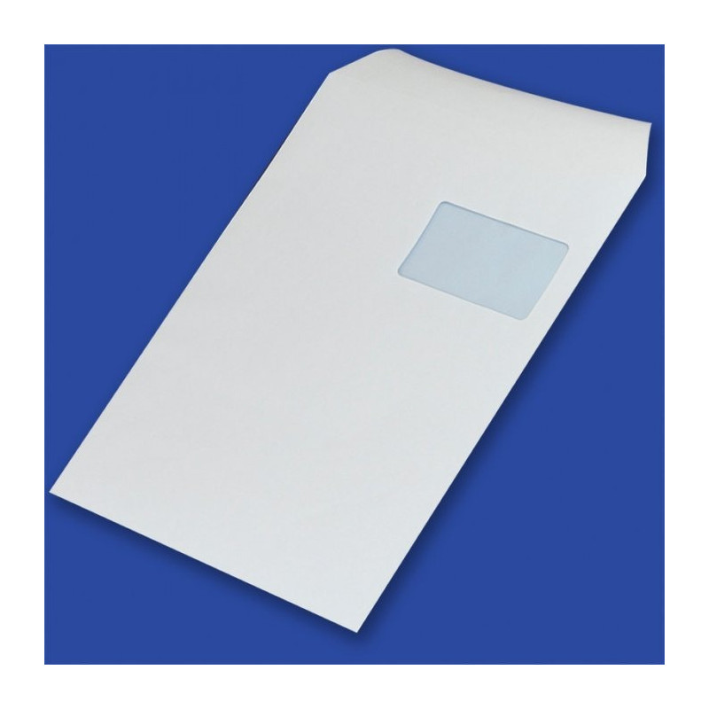 Koperty C4 SK białe okno prawa góra 55x90mm (250szt) 90g 31621220 NC KOPERTY
