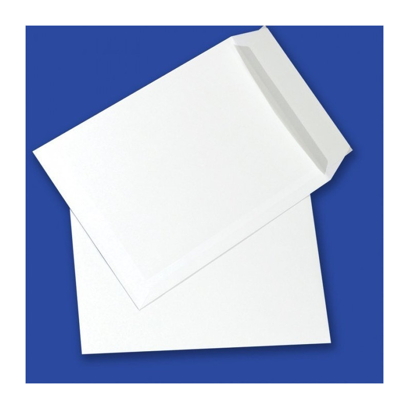 Koperty B5 HK białe 90g (500szt.) NC samoklejące z paskiem 31532020
