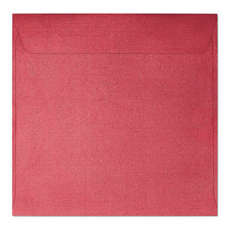 Koperta 145x145mm PEARL czerwona P 120g. (10szt.) 280717 Galeria Papieru