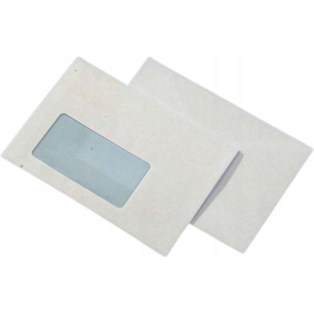 Koperta C6 SK biała 75g.okno lewe 45x90mm samoklejąca (1000szt.)NC 11021300