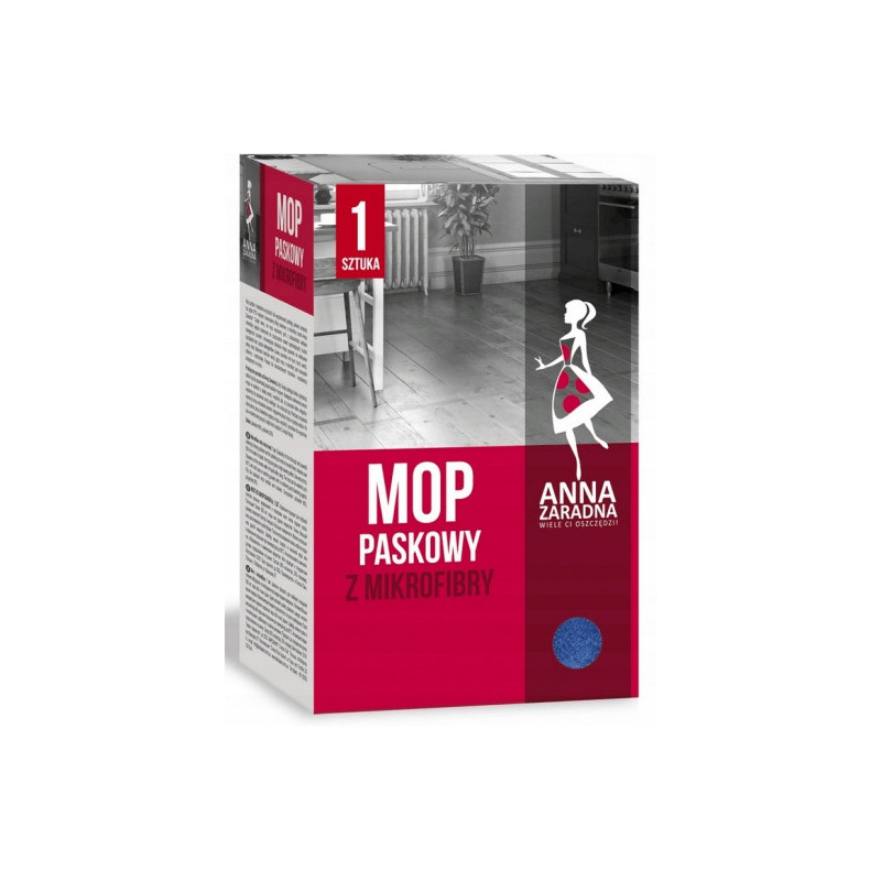 Mop paskowy z mikrofibry PB-5543 ANNA ZARADNA