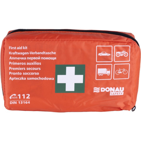 Apteczka samochodowa DONAU SAFETY materiałowa DIN pomarańczowa 32542411-07