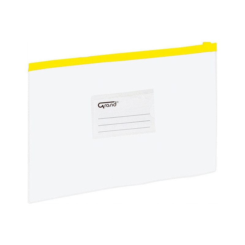 Teczka kopertowa na suwak A5 żółta 120-1471 GRAND
