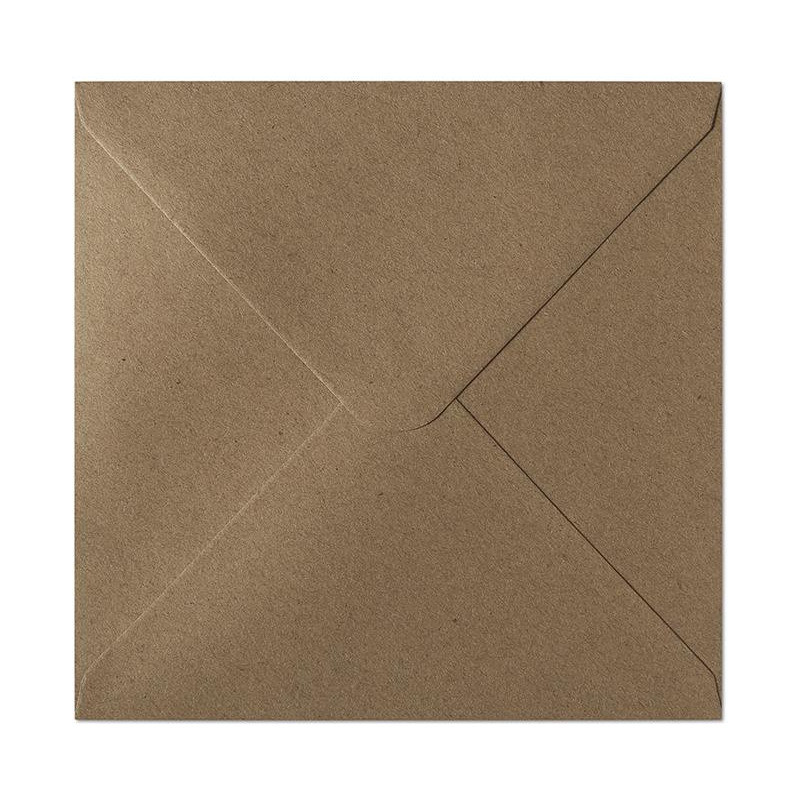 Koperta 160x160mm KRAFT ciemny beż K 120g. (10szt.) 280322 Galeria Papieru