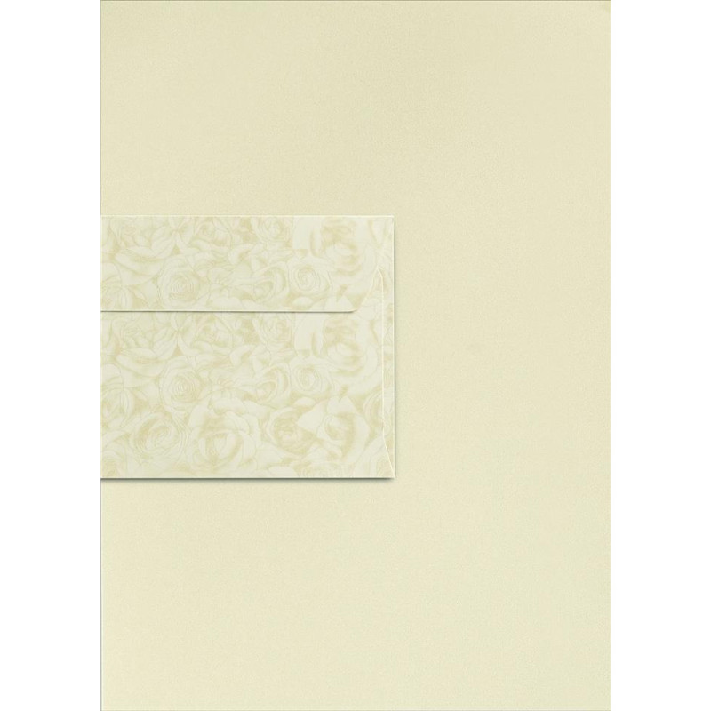 Koperta 80x160mm Pearl biały 150g. (10szt.) 280499 Galeria Papieru