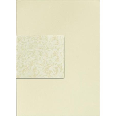 Koperta 80x160mm Pearl biały 150g. (10szt.) 280499 Galeria Papieru