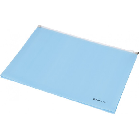 Koperta z suwakiem A4 niebieska przestrzenna C4611 0410-0038-03 Panta Plast