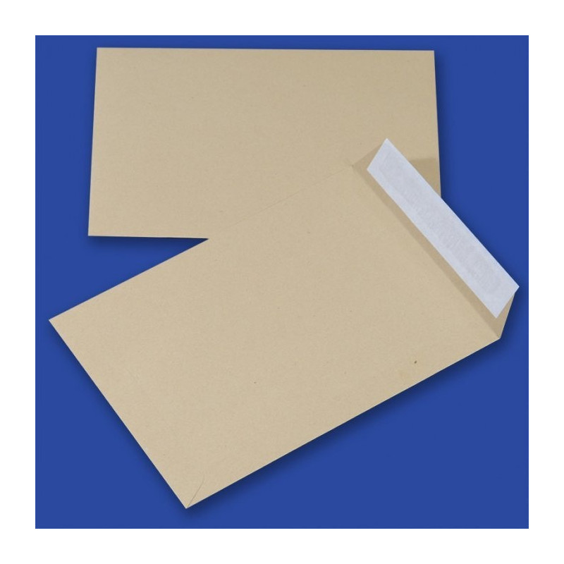 Koperty B5 HK brązowe 90g (500szt.) NC samoklejące z paskiem 31533020