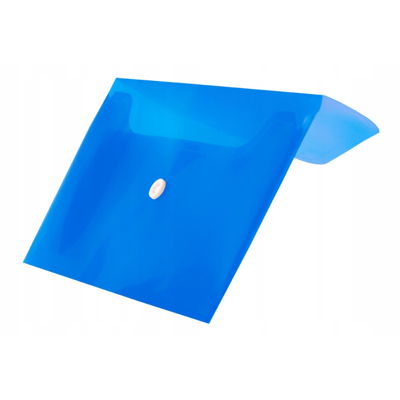 Koperta PP na zatrzask DL niebieska do dokumentów BT612-N TETIS