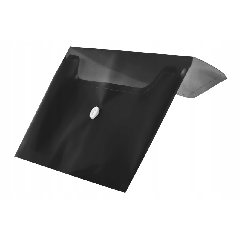 Koperta PP na zatrzask DL czarna BT612-V TETIS