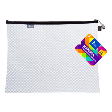 Koperta A5 z suwakiem metalowym BIAŁA BT606-B TETIS