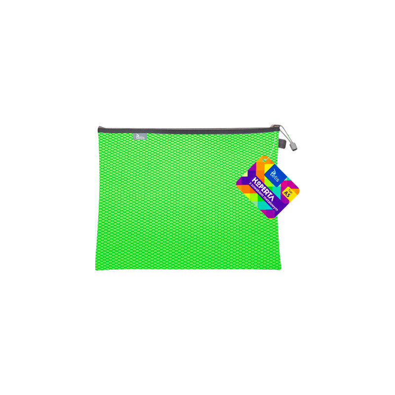 Koperta A5 z suwakiem metalowym ZIELONA BT606-Z TETIS