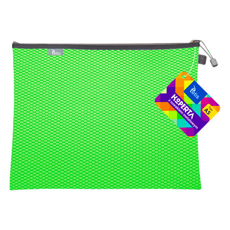 Koperta A5 z suwakiem metalowym ZIELONA BT606-Z TETIS