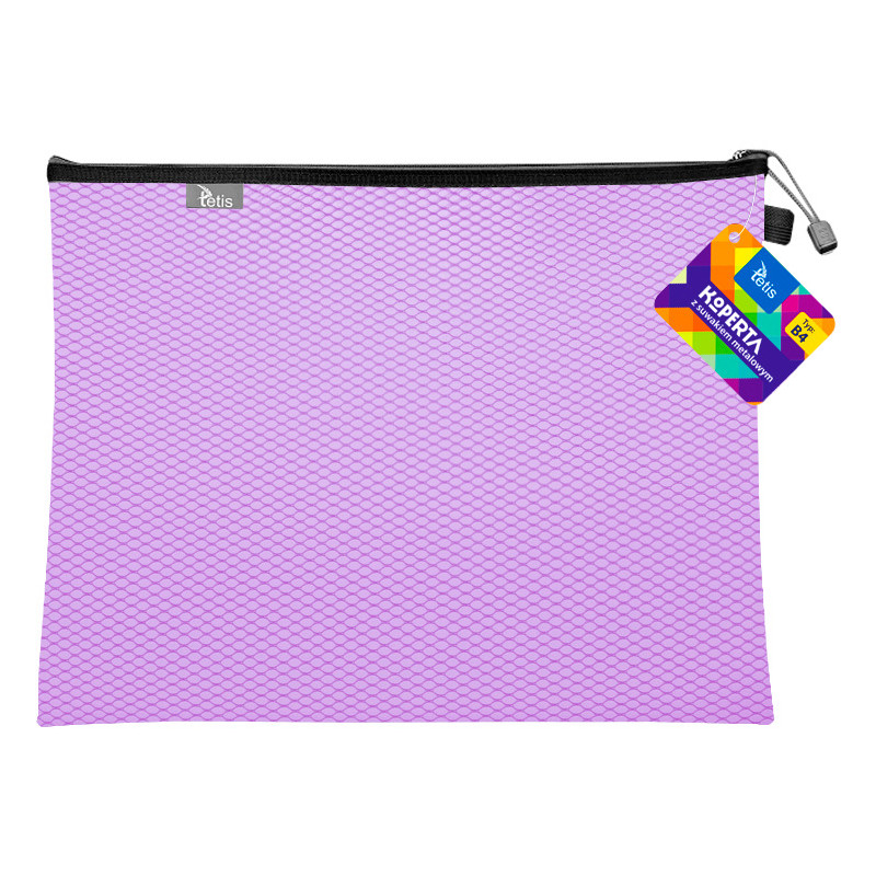 Koperta B4 z suwakiem metalowym FIOLETOWA BT607-F TETIS