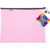Koperta B5 z suwakiem metalowym RÓŻOWA BT608-R TETIS