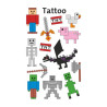 Naklejki tatuaże dla dzieci PIKSELE MINECRAFT 56771 Z-DESIGN KIDS TATTOO AVERY ZWECKFORM