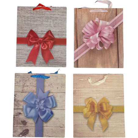 Torebka prezentowa 26x32x10cm A4 z kokardą ROZETTE