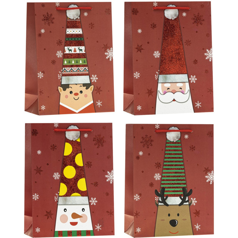 Torebka prezentowa A5 18x24x8cm BOŻE NARODZENIE TBN-22002-GL-A5 ROZETTE