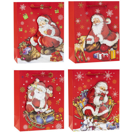 Torebka prezentowa A4 26x32x10cm BOŻE NARODZENIE TBN-23037-GL-A4 ROZETTE