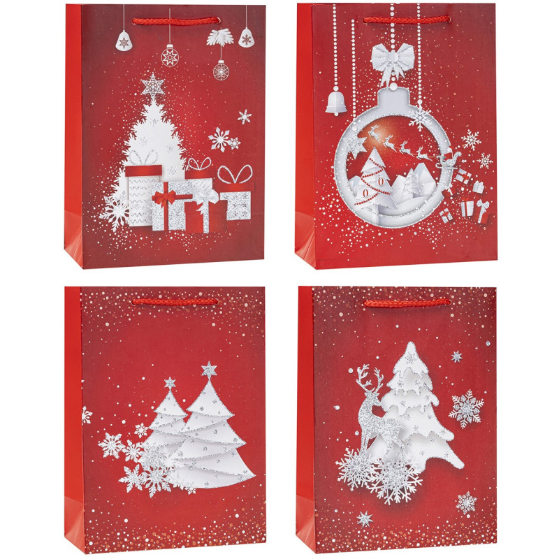 Torebka prezentowa A5 18x24x8cm BOŻE NARODZENIE TBN-23083-GL-A5 ROZETTE