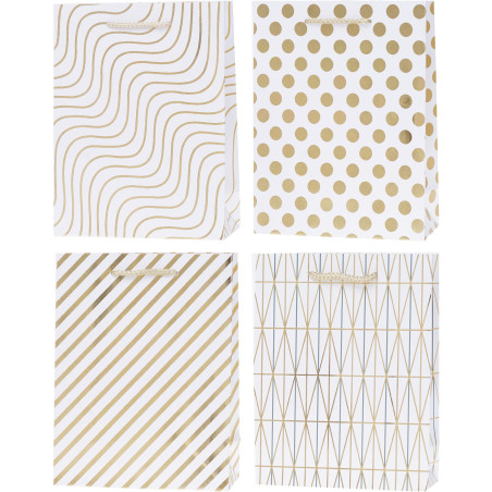 Torebka prezentowa 31x42x12cm Lux HS wz. Graficzne Y A3 ROZETTE