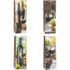 Torebka prezentowa 12x36x9cm na butelkę Lux TBF-24053-BB ROZETTE