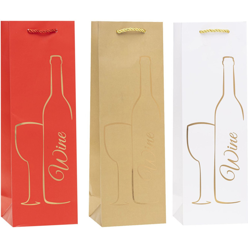 Torebka prezentowa 12x36x9cm TBF-24006-HS-BB ROZETTE