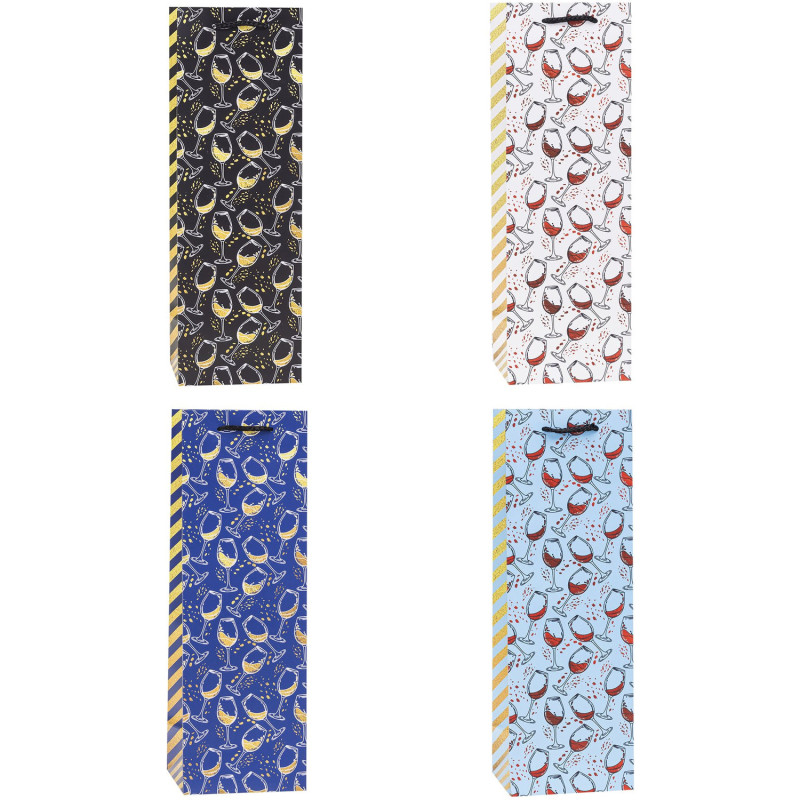 Torebka prezentowa 12x36x9cm TBG-24051-HS-BB ROZETTE