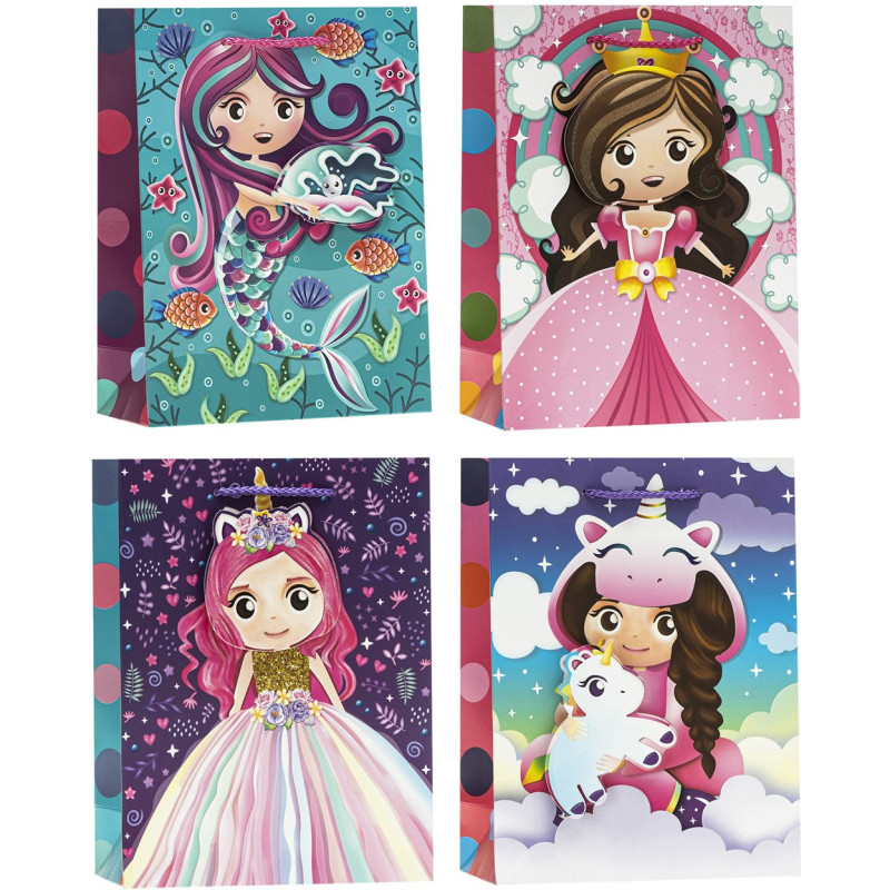 Torebka prezentowa 18x24x8cm TD-22058-A5-3D-GL ROZETTE