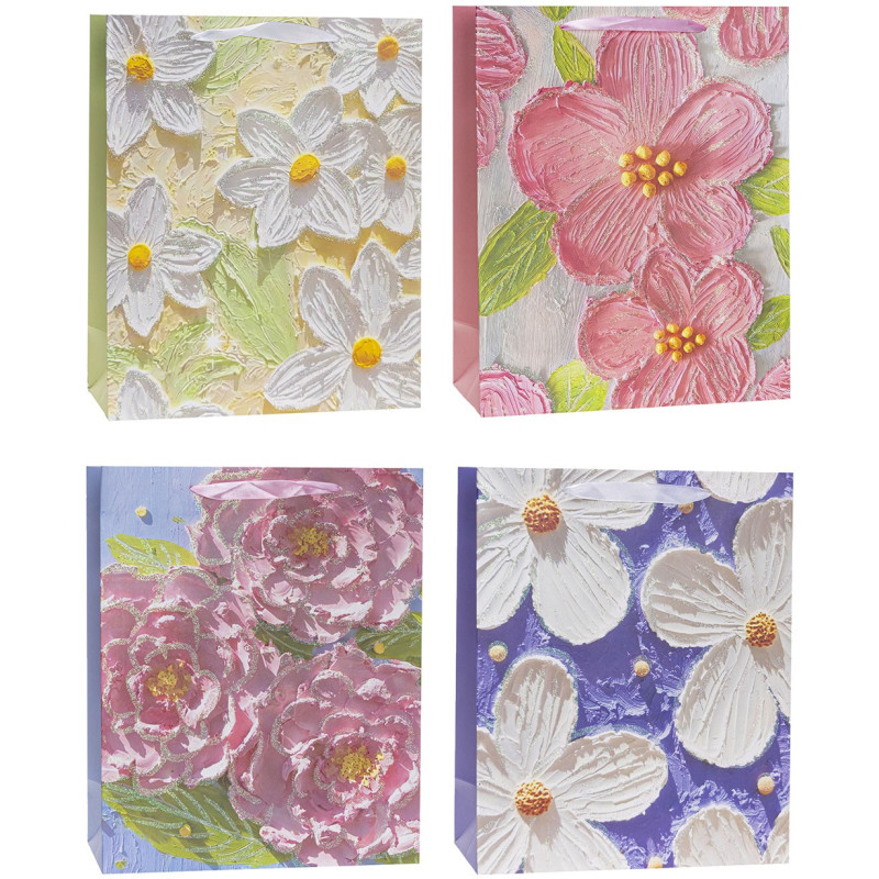 Torebka prezentowa 26x32x12cm TK-24042-GL-A4 ROZETTE