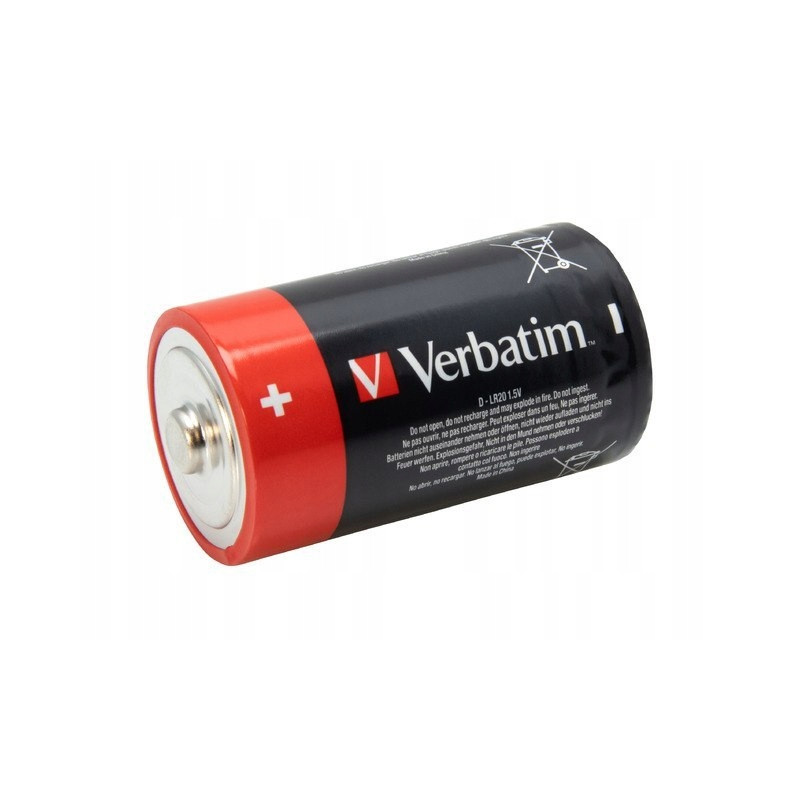 Bateria VERBATIM Premium Alkaline D/LR20 1,5V alkaliczna blister (2szt) (49923)