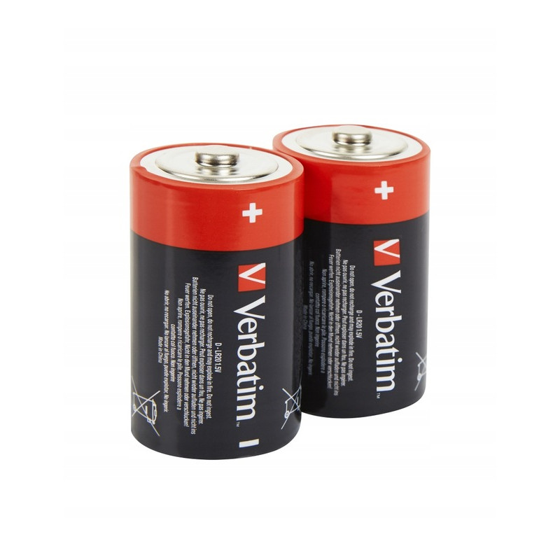 Bateria VERBATIM Premium Alkaline D/LR20 1,5V alkaliczna blister (2szt) (49923)