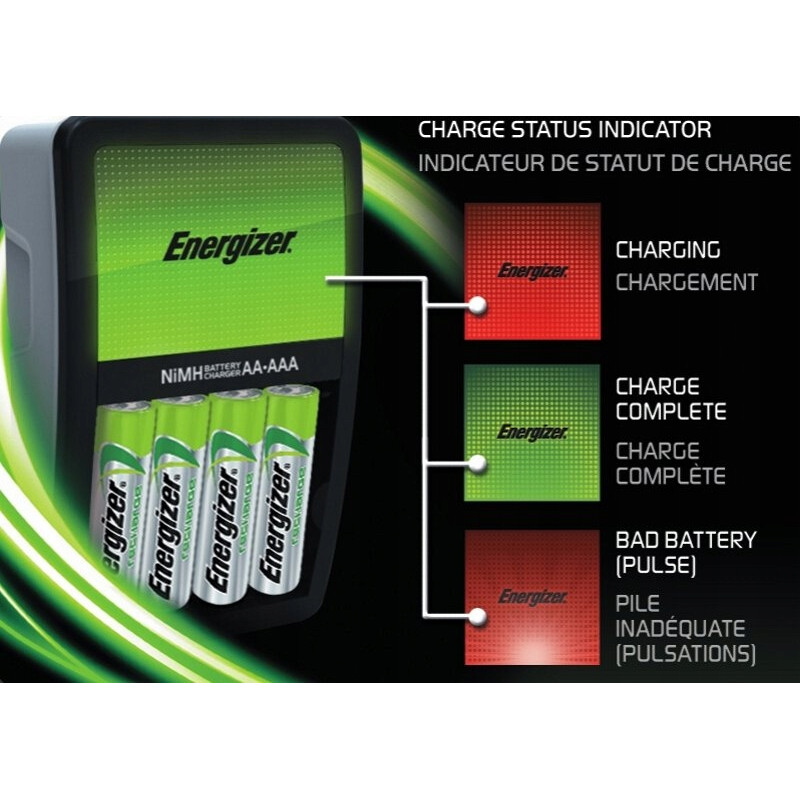 Ładowarka do akumulatorków Ni-MH ENERGIZER MAXI + 4xAA/HR6 2000mAh