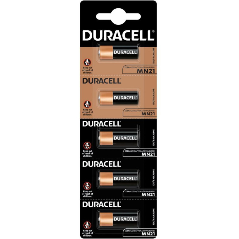 Bateria DURACELL MN21/A23/23A/V23GA/LRV08/8LR932 alkaliczna do pilota samochodowego blister (5szt)